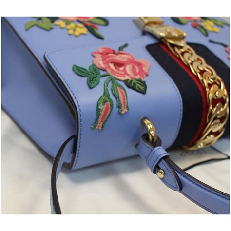 gucci embroidered bags|gucci sylvie bag medium.